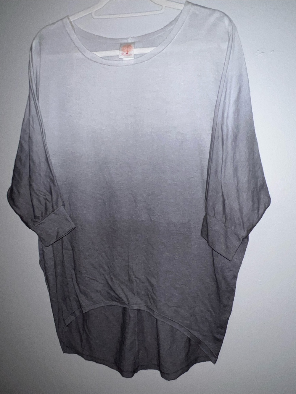 Women's Freeloader Ombre Gray Tunic Top Size M